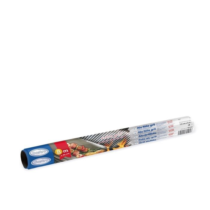 Barbecue aluminium foil 44 cm x 8 m, 16 µm