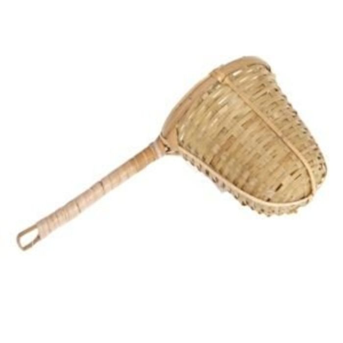 Bambusa tējas sietiņš ar 1 rokturīti ø6cm h-8cm l-15.5cm