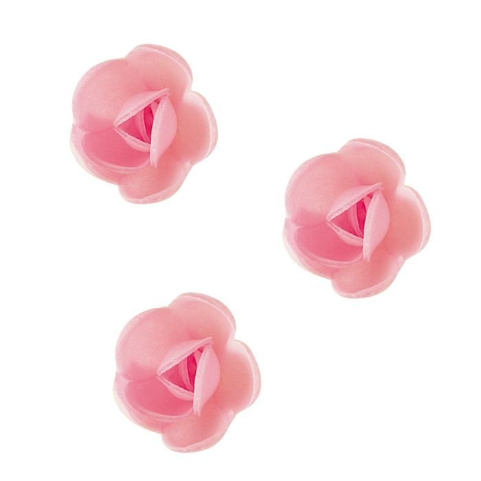 Dekori vafeļu Rozītes gaiši rozā 30mm, 72gab.