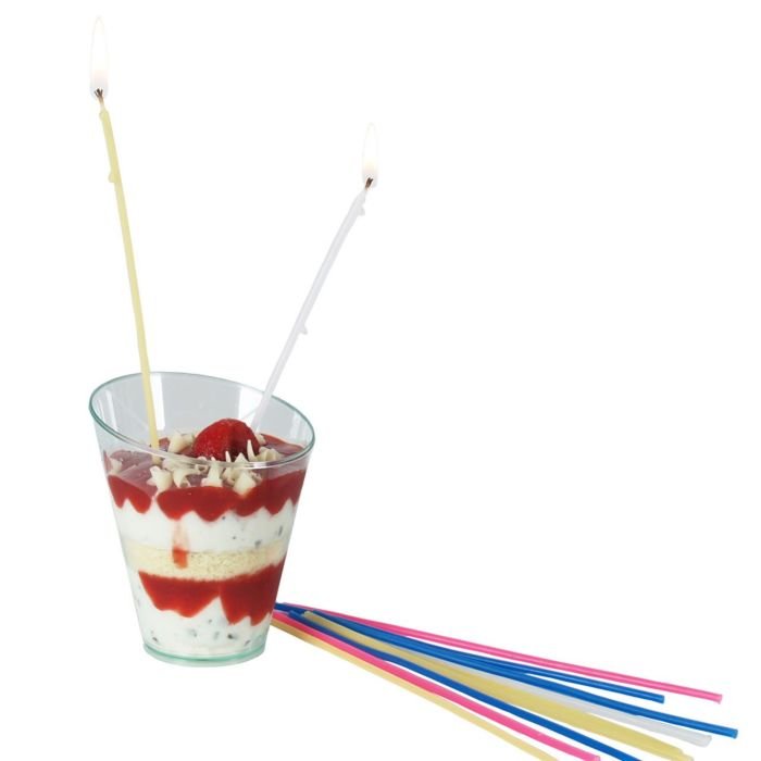 Spaghetti-style birthday candles 20 pcs