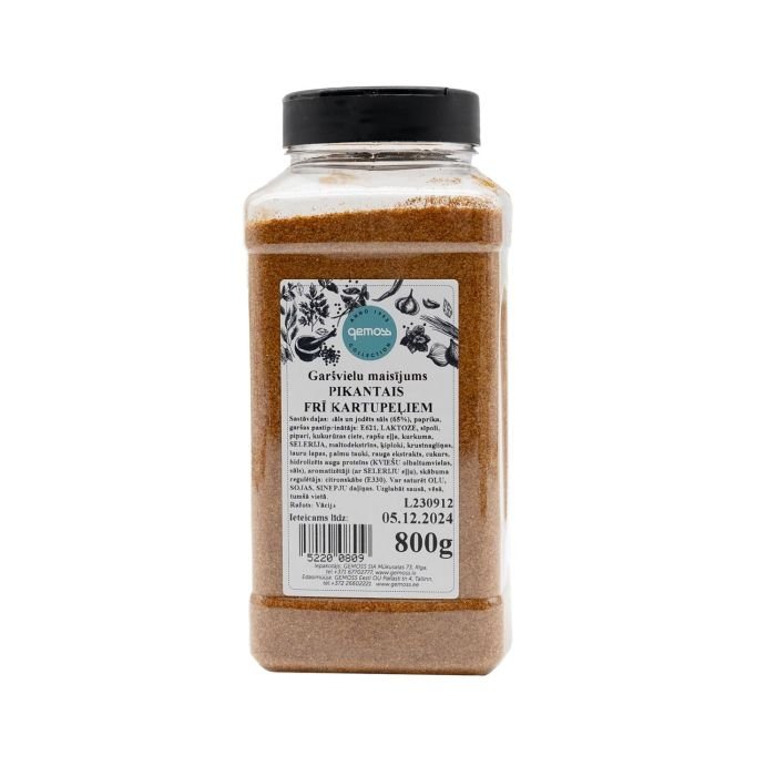 Garšvielu maisījums pikantais frī kartupeļiem, ar sāli 800g GEMO SPICE L