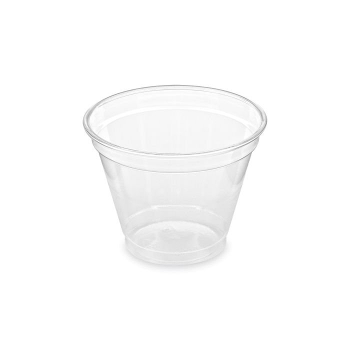 Glāzes v/l. plastmasas rPET ø 95mm 250ml caurspīdīgas 50gab(vāki 76195, 76196)