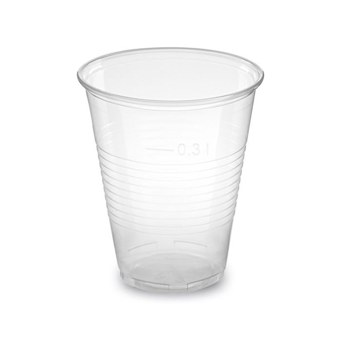 Glāzes v/l. plastmasas 300ml caurspīdīgas 50gab