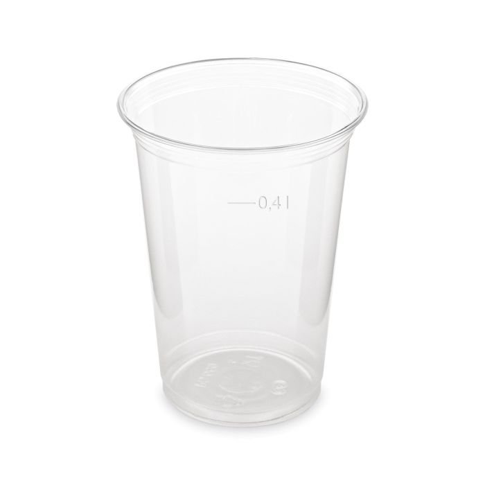 Glāzes v/l. plastmasas rPET ø 95mm 400ml, 50gb.( vāki 76195, 76196)