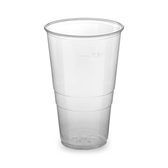 Glāzes v/l. plastmasas 500ml caurspīdīgas 50gab