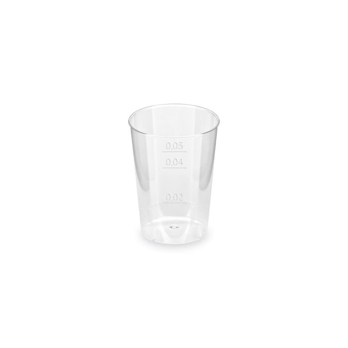 Glāzes v/l. plastmasas 50ml 40gab