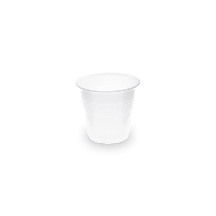 Glāzes v/l. plastmasas 80ml baltas 100gab