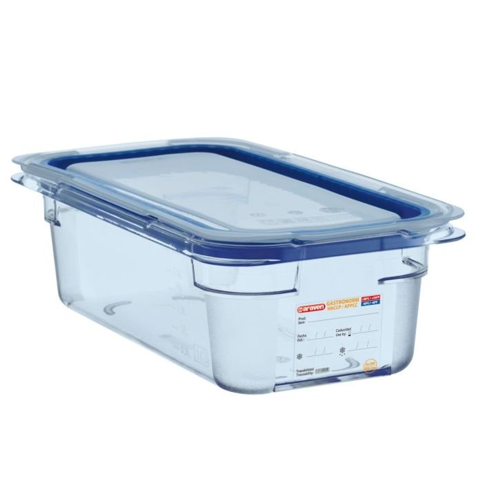 Hermētisks pārtikas trauks ar vāku GN 1/3,h 100mm,3L,plastikāta VN