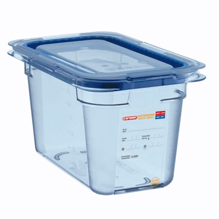 Hermētisks pārtikas trauks ar vāku GN 1/4,h 150,3.3L,plastikāta VN