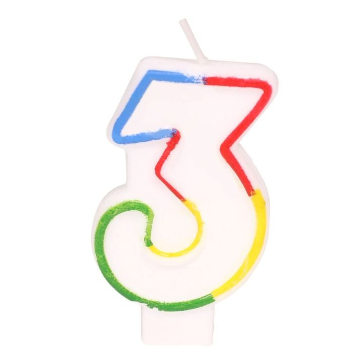 Candle - number 3