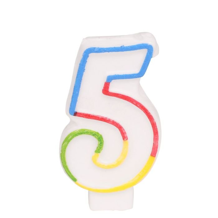 Candle - number 5