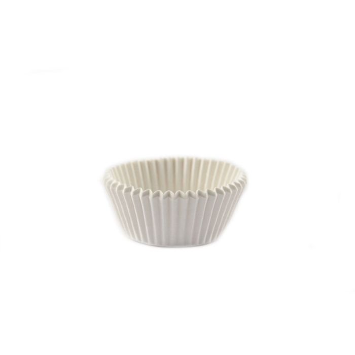 Forma papīra Kēksam 1000gab ø 4.5cm h-2.5cm baltas