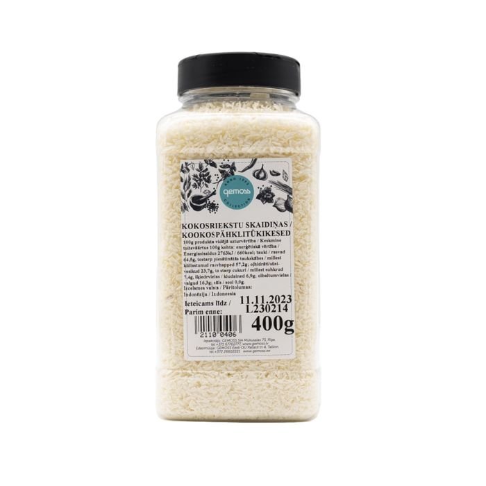 Kokosriekstu skaidiņas M 400g GEMO SPICE L