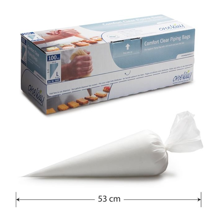 Konditorejas maisiņi vienreizējie 53x28cm (L) 100gb,COMFORT CLEAR