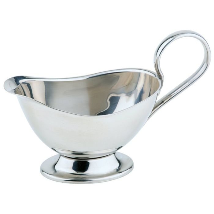 Gravy boat stainless steel polished 450ml