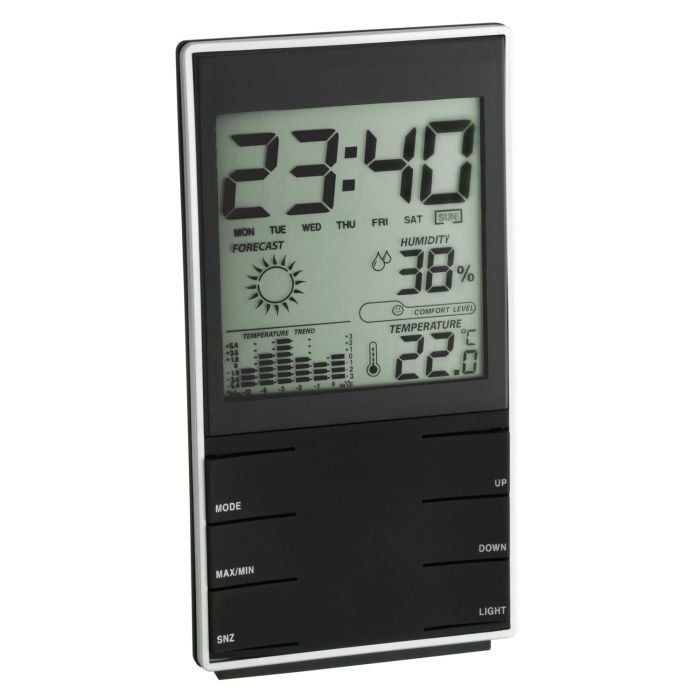 Meteoroloģiskā stacija 140x75x20mm 162g