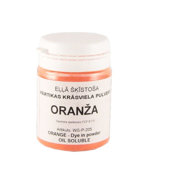 Oranža krāsviela pulverveida 20g CHOCOLATE