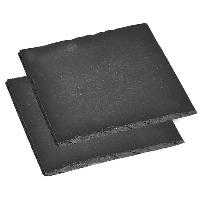 Paliktnis 13x13x0.6cm 2gab dabīgā šīfera melns