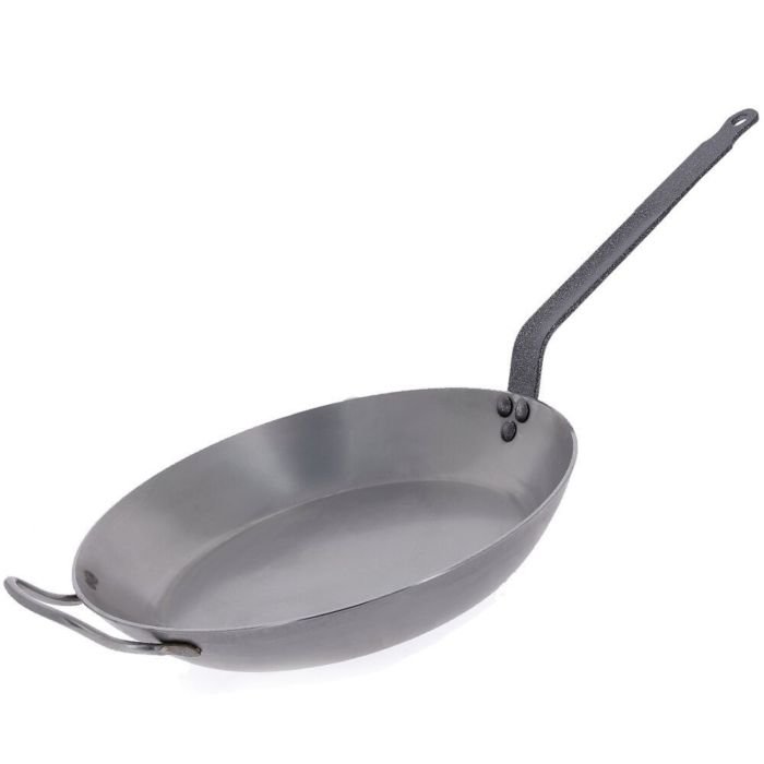 Steel round Lyonnaise frypan ø 32cm -CARBON