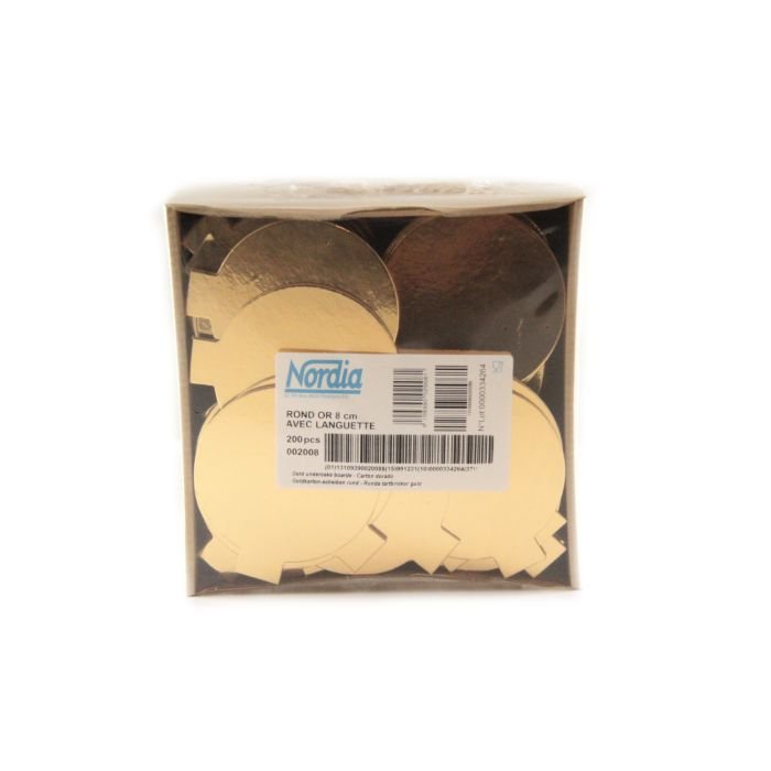 Paper pad, gold color, d-8cm+holder,200pcs