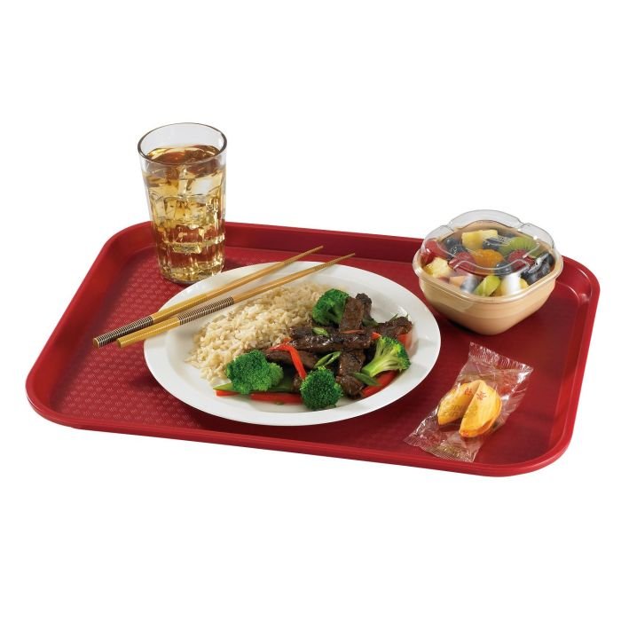 TRAY FAST FOOD 30x41cm,cranbery