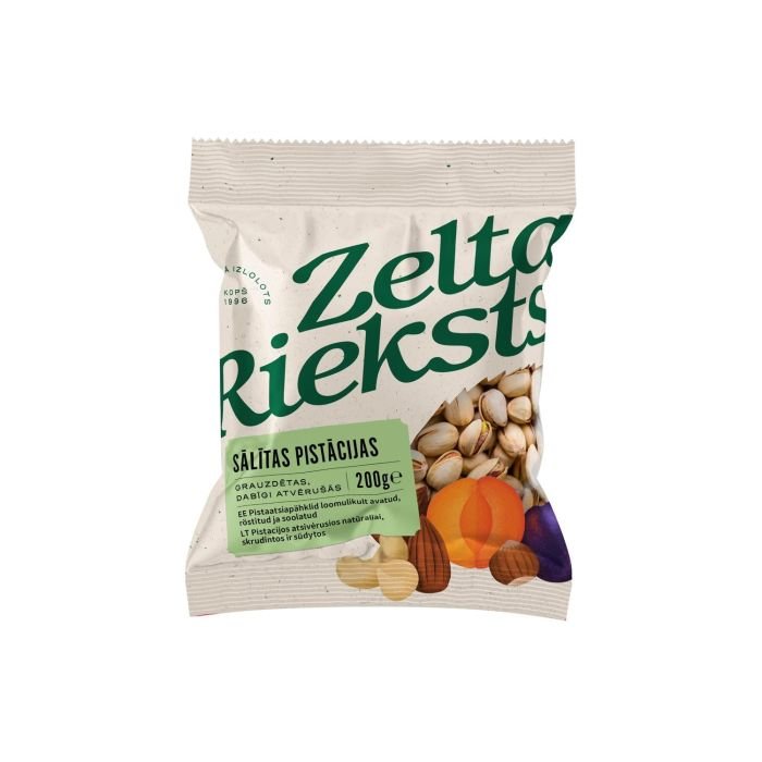 Pistācijas dabīgi atvērušās, grauzdētas, sālītas 200g