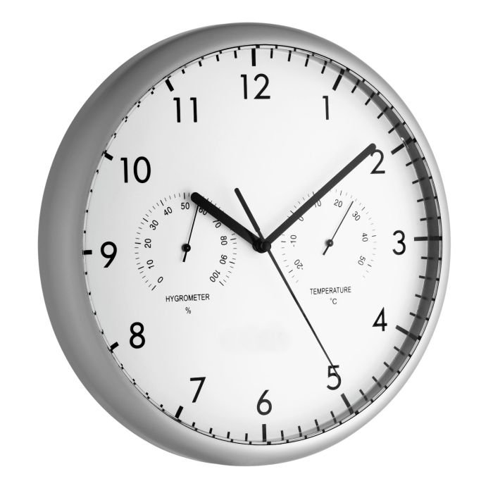 Wall clock thermo/hygrometer 265x35mm 454g