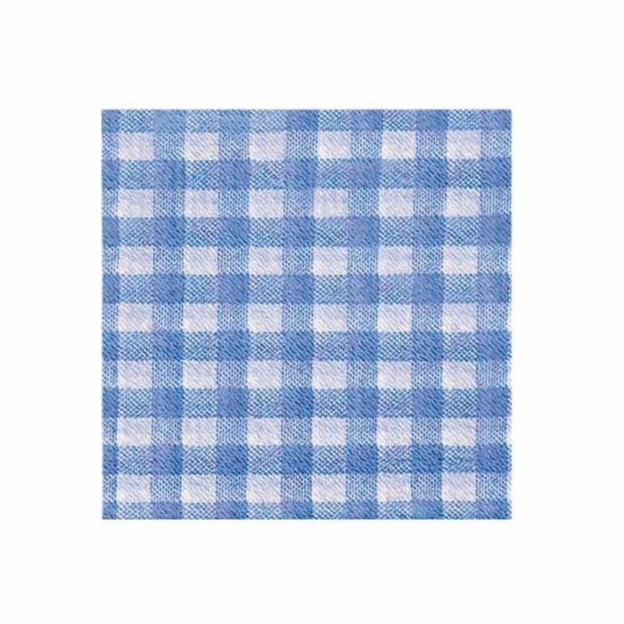 Napkins 1-ply, 33x33cm KARO blue (100pcs)
