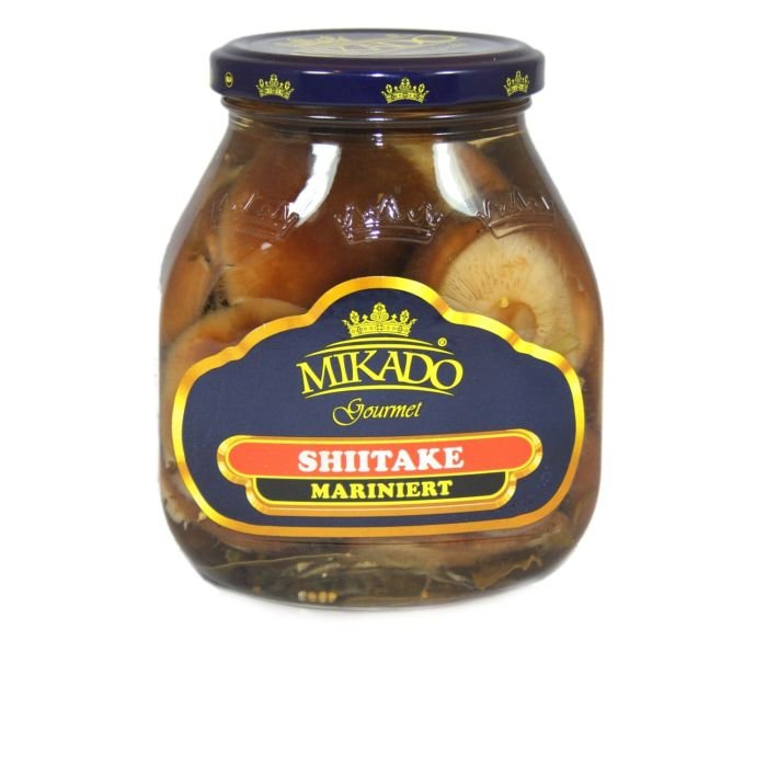 Sēnes Shitake marinētas 580ml/310g MIKADO