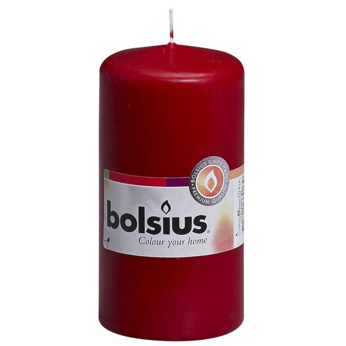 Svece - cilindrs h-12cm,ø6cm,bordo VN