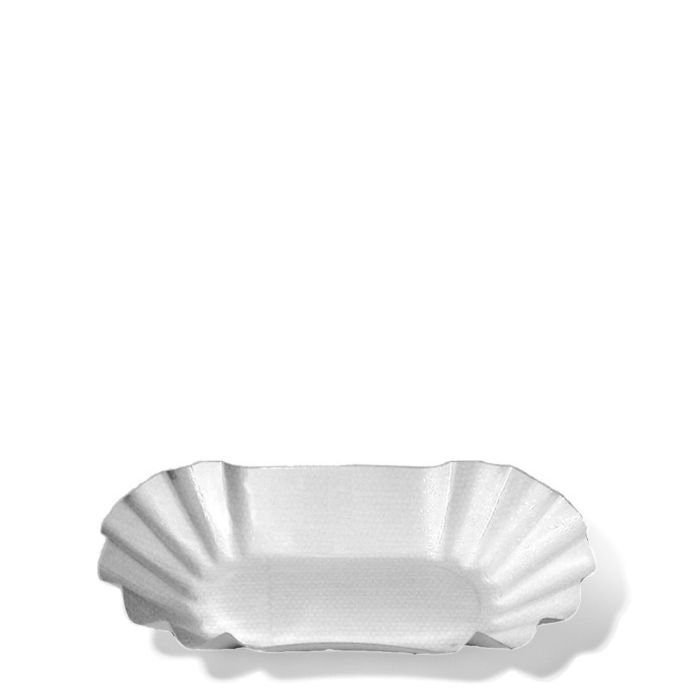 Šķīvji v/l. papīra ar PET pārkl. 10.5×17.5cm h-3cm 250gab
