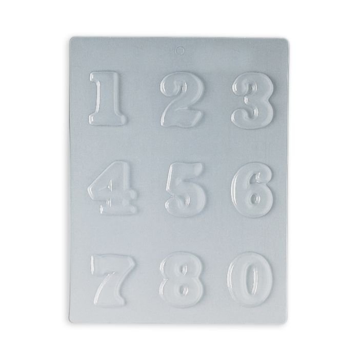Forma šokolādei 45x40 h-5mm NUMBERS 0-9