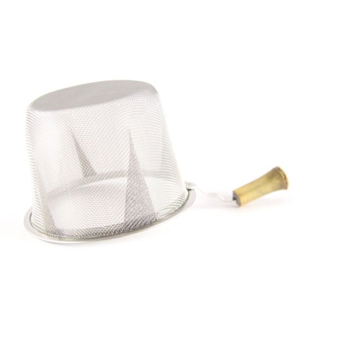 Tējas sietiņš n/t ar bambusa rokturīti ø7.2cm h-5.5cm