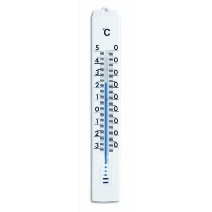 Thermometer indoor / outdoor,175x26mm 25g,plastic,white