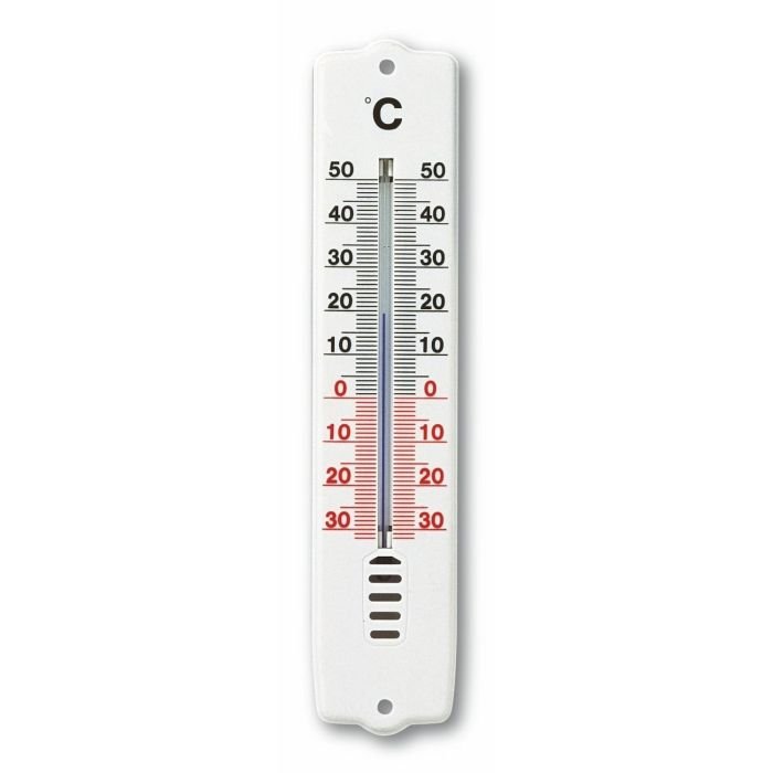 Thermometer indoor / outdoor 205x45mm ,35g,white