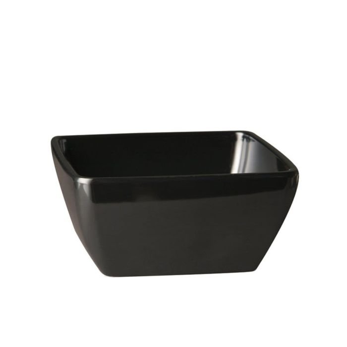 Bowl PURE COLOR, 12.5x12.5cm, h-6.5cm, melamine, black