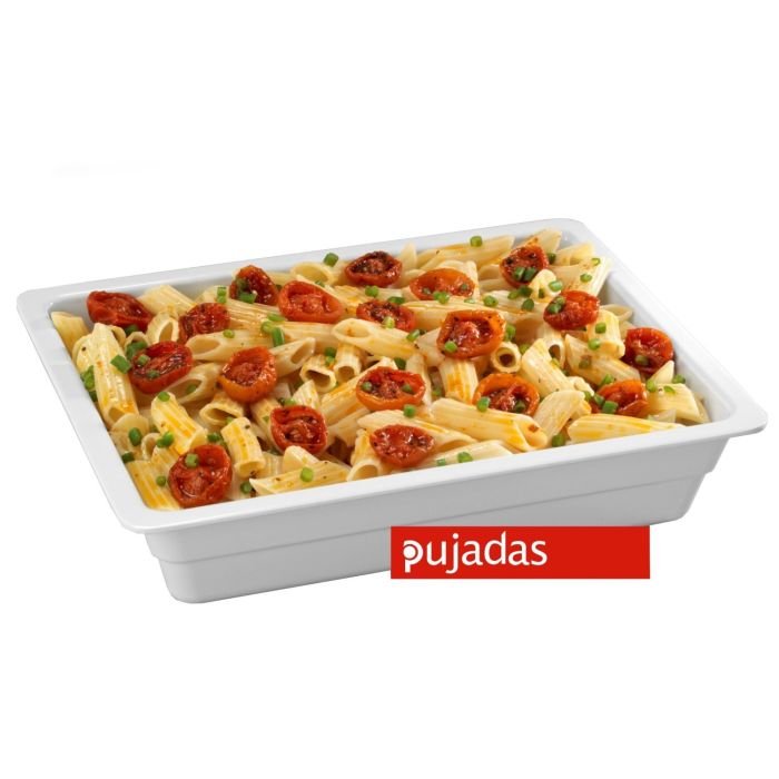 GN 1/2, 32.5x26.5cm, h-4cm, white, melamine