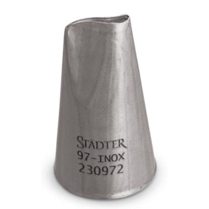 Fine Line - Rose petal nozzle - curved 10mm St/s