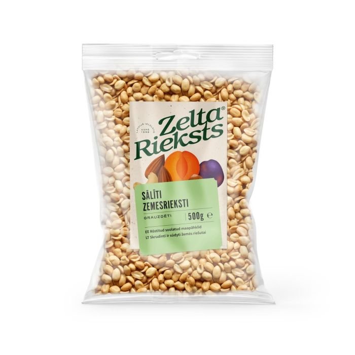 Zemesrieksti grauzdēti, sālīti 500g