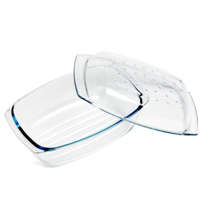 Dish 33x21x6cm 4.10L for baking 500 degree, glass