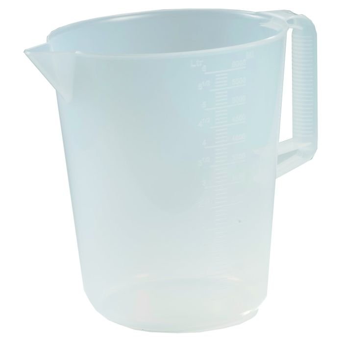 Mērkrūze 6L ar iedaļām plastmasas