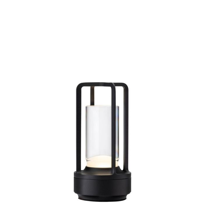 Lampa LED 17.5cm bezvada CUBA melna