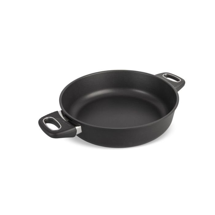 Panna ø 28cm,h-7.5cm, alumīnija, indukcijas, ar pārklājumu, divi rokturi