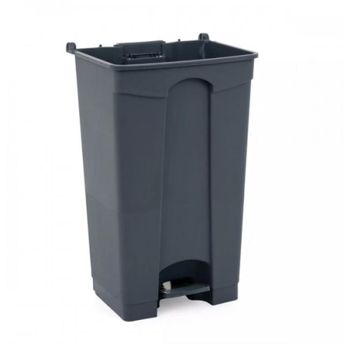 Atkritumu tvertne 87L PP bez vāka 50,01x41cm h-132,51cm pelēka