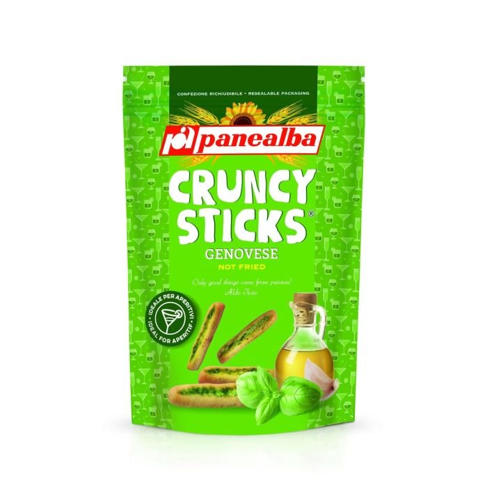 Grissini Genovese mini ar ķiplokiem un baziliku 75g