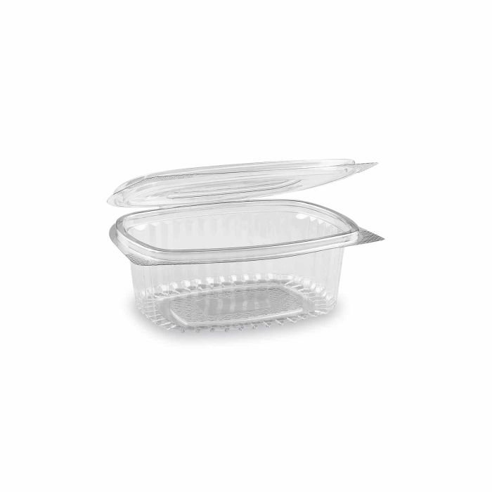 Kārbas v/l. plastmasas ar vāku 375ml kantainas 50 gab.