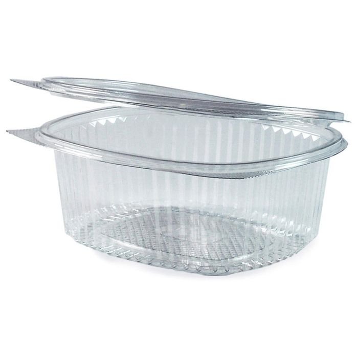 Kārbas v/l. plastmasas ar vāku 500ml kantainas 50 gab.