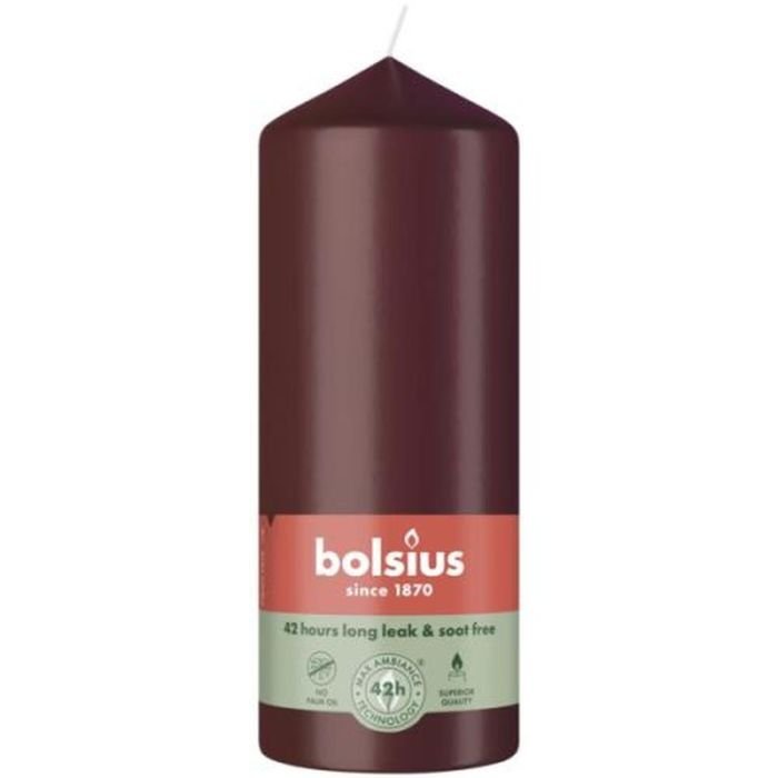 Svece cilindrs h-15cm ø5.8cm bordo