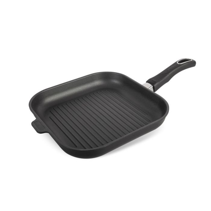 Grill panna 28x28cm, alumīnija, indukcijas, ar pārklājumu