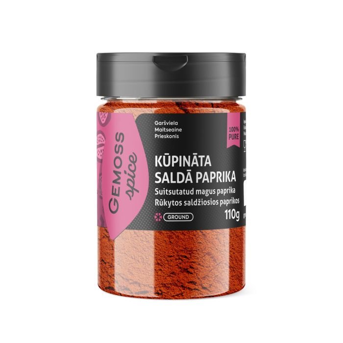 Paprika saldā kūpināta, malta 110g GEMOSS SPICE